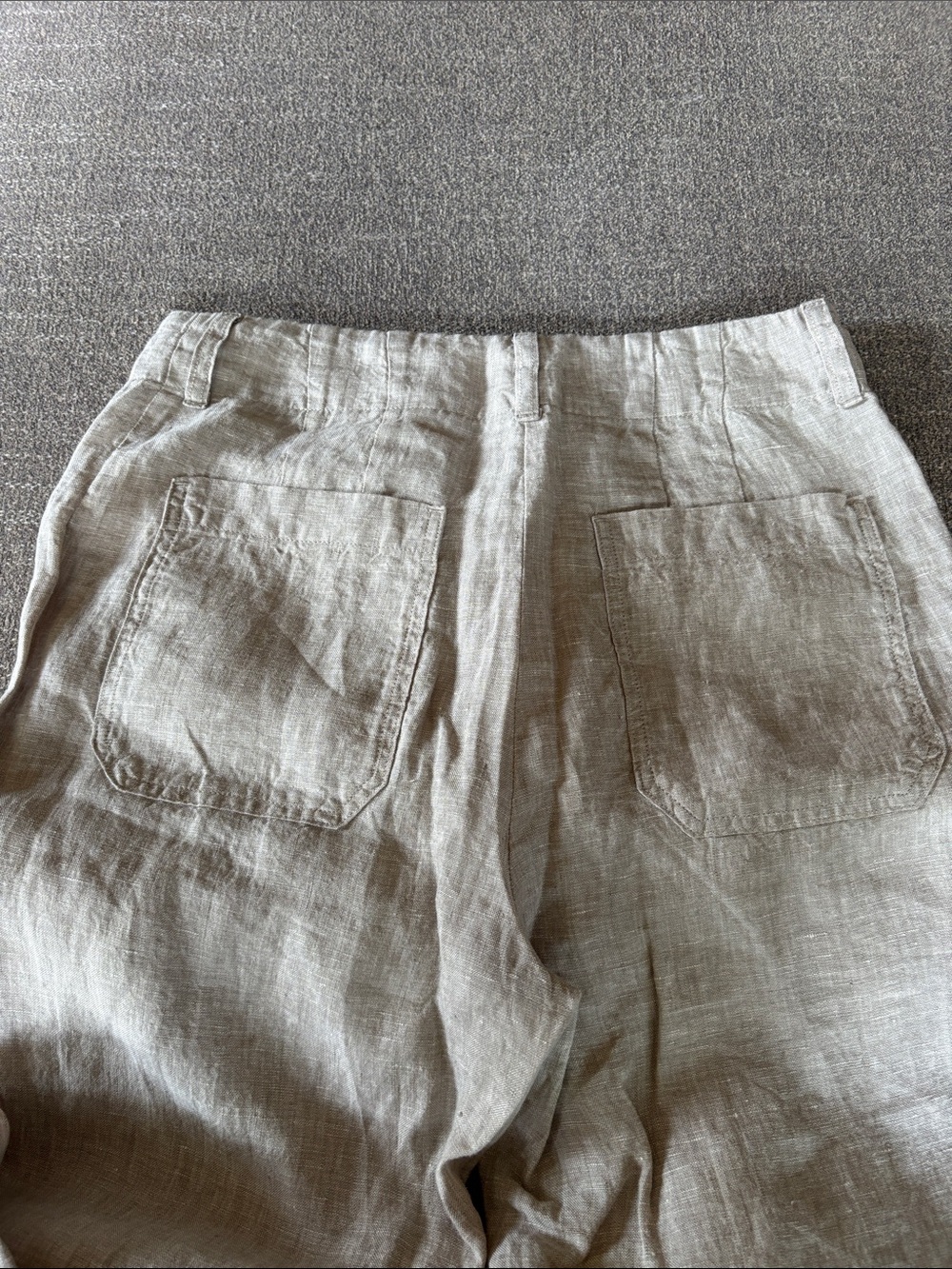 Quince 100% Linen Pants in Natural Beige New with tags Size 6 - Picture 5 of 8